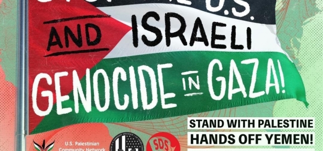 Feb 5th – 11th USPCN, NAARPR, SDS Week of Action The U.S. Palestinian Community Network (USPCN), National Alliance Against Racist and Political Repression (NAARPR), and National Students for a Democratic […]