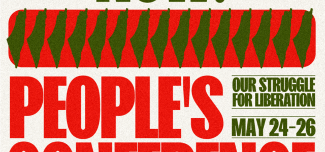 We are excited to announce that registration is now open to the public for our upcoming People’s Conference for Palestine! The conference will take place from May 24-26 at Huntington […]